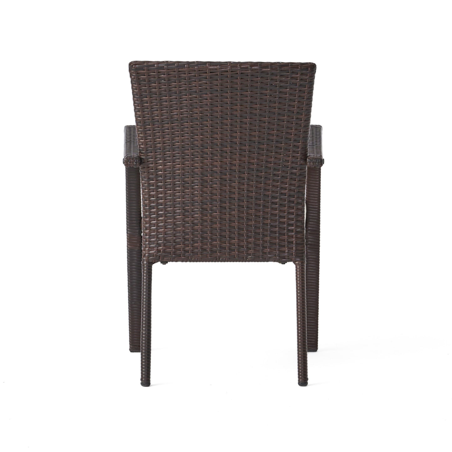 Davenport Outdoor 9 Piece Wood and Wicker Expandable Dining Set by Christopher Knight Home