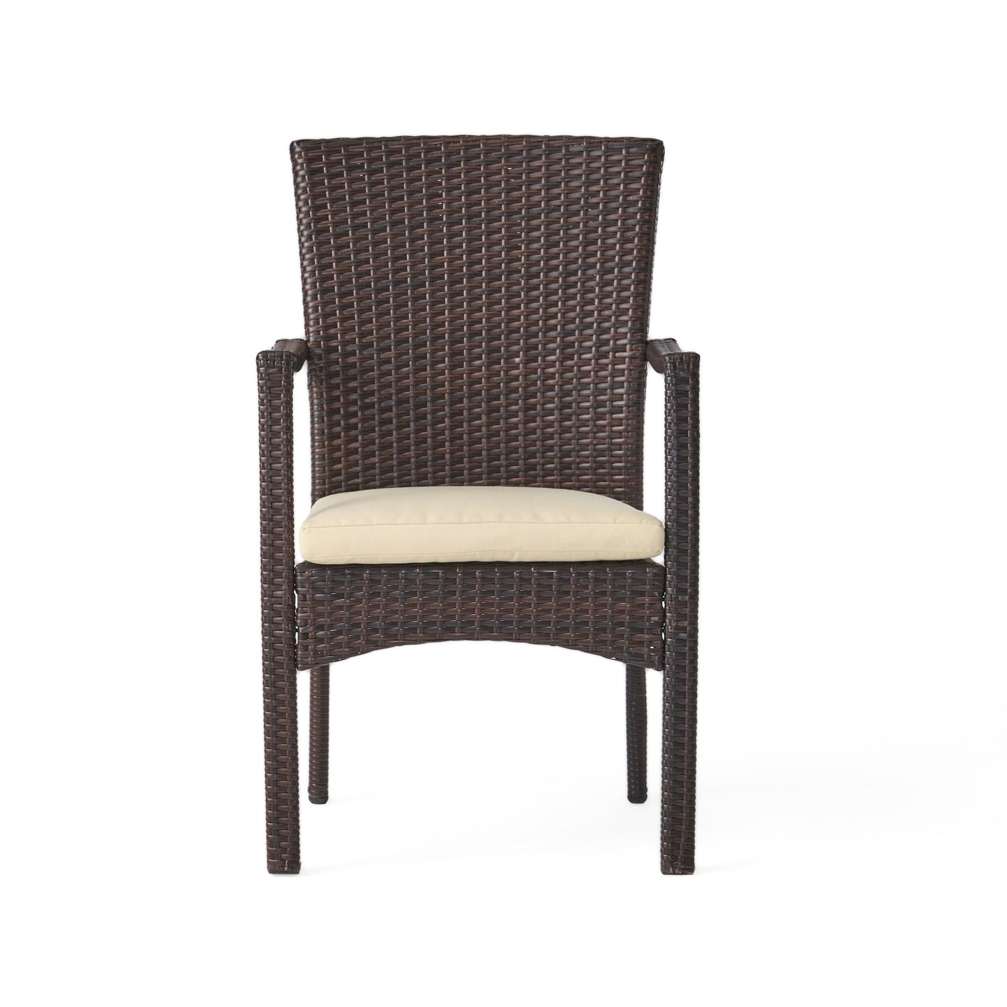 Davenport Outdoor 9 Piece Wood and Wicker Expandable Dining Set by Christopher Knight Home