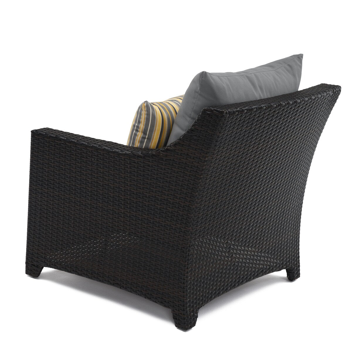 Deco 5 Piece Sunbrella Outdoor Patio Club Chair & Ottoman Set