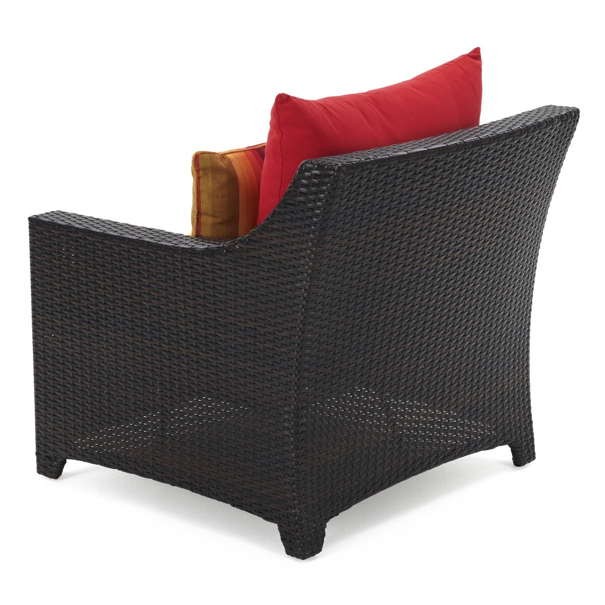 Deco 5 Piece Sunbrella Outdoor Patio Club Chair & Ottoman Set