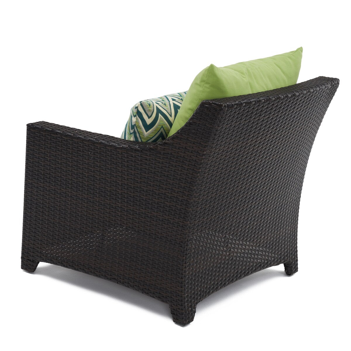Deco 5 Piece Sunbrella Outdoor Patio Club Chair & Ottoman Set