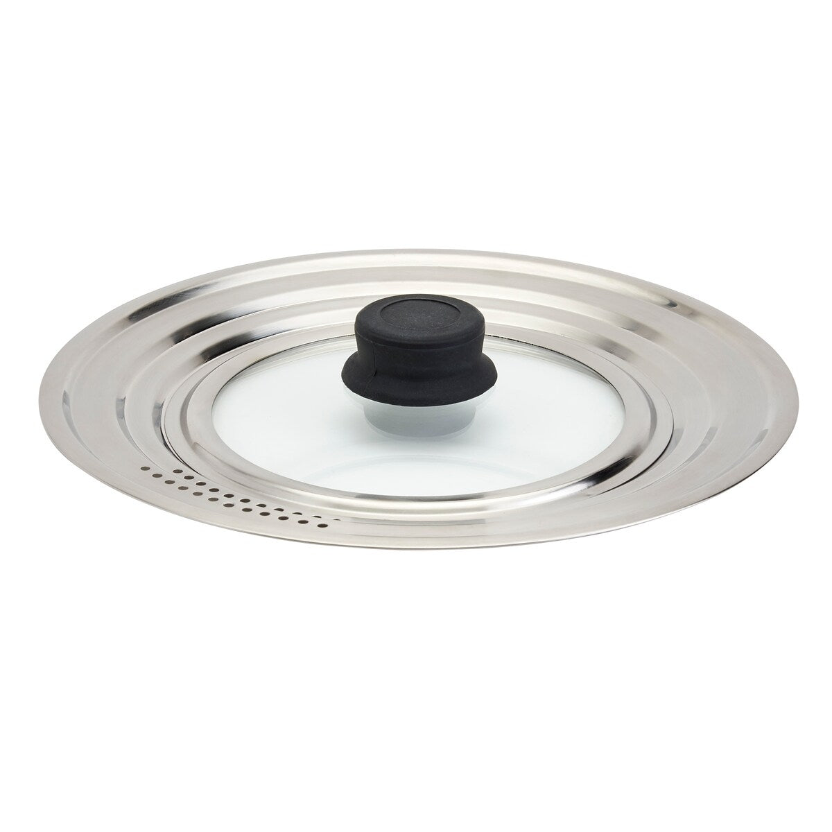 Denmark Tools for Cooks 12 Stainless Steel Glass Universal Lid Cover