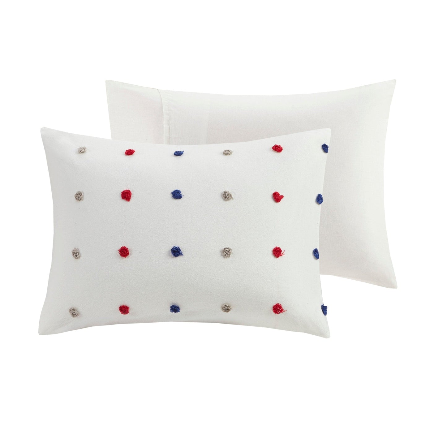 Ensley Cotton Jacquard Pom Pom Comforter Set by Intelligent Design Kids