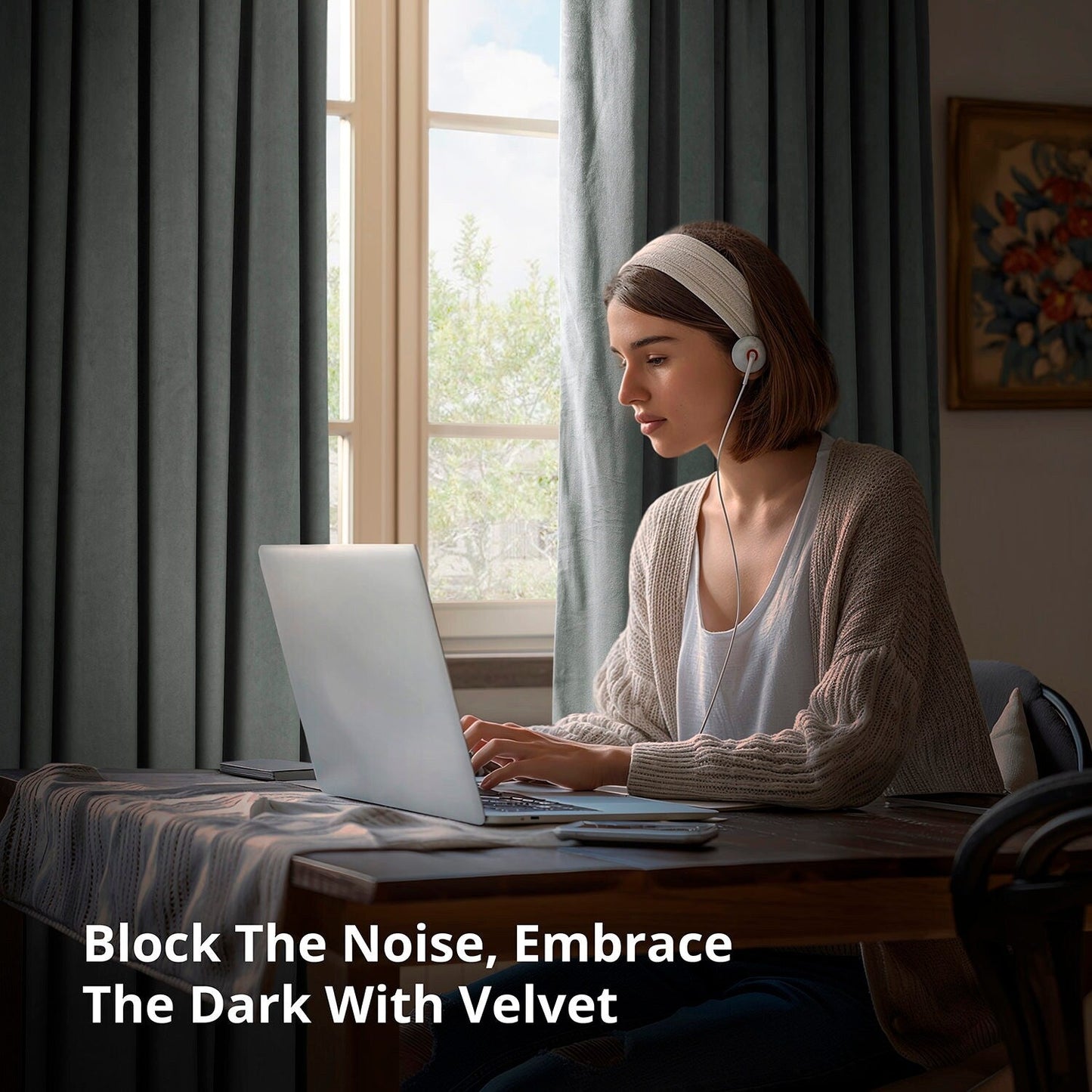 Exclusive Fabrics Signature Extra Wide Blackout Velvet Curtains (1 Panel) - Luxurious Blackout Drapes