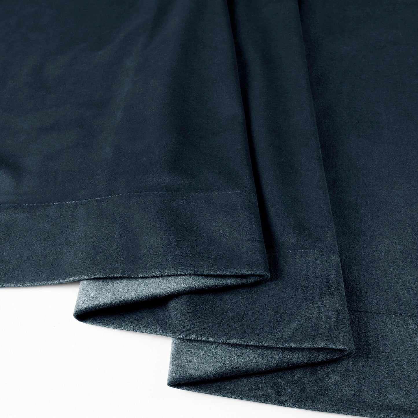 Exclusive Fabrics Signature Midnight Blue Velvet Blackout Curtain Panel