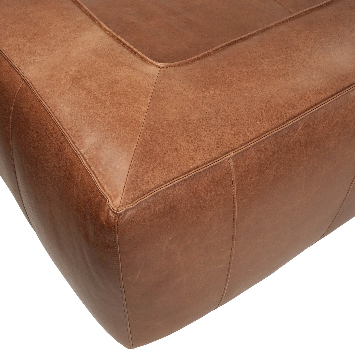UR livingroom Full Aniline Leather Sofa Modern Genuine Leather Sofa Couch for Living Room - 100W x 43D x 26.25H