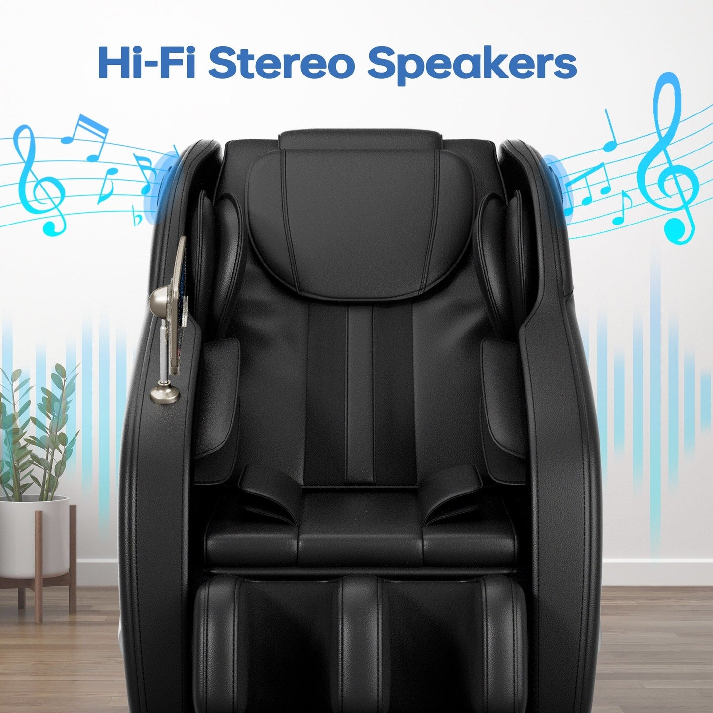 Full Body Massage Chair Zero Gravity Reclining Chair with Airbags, Heat Therapy and Hi-Fi Speakers, LCD Touchscreen Control