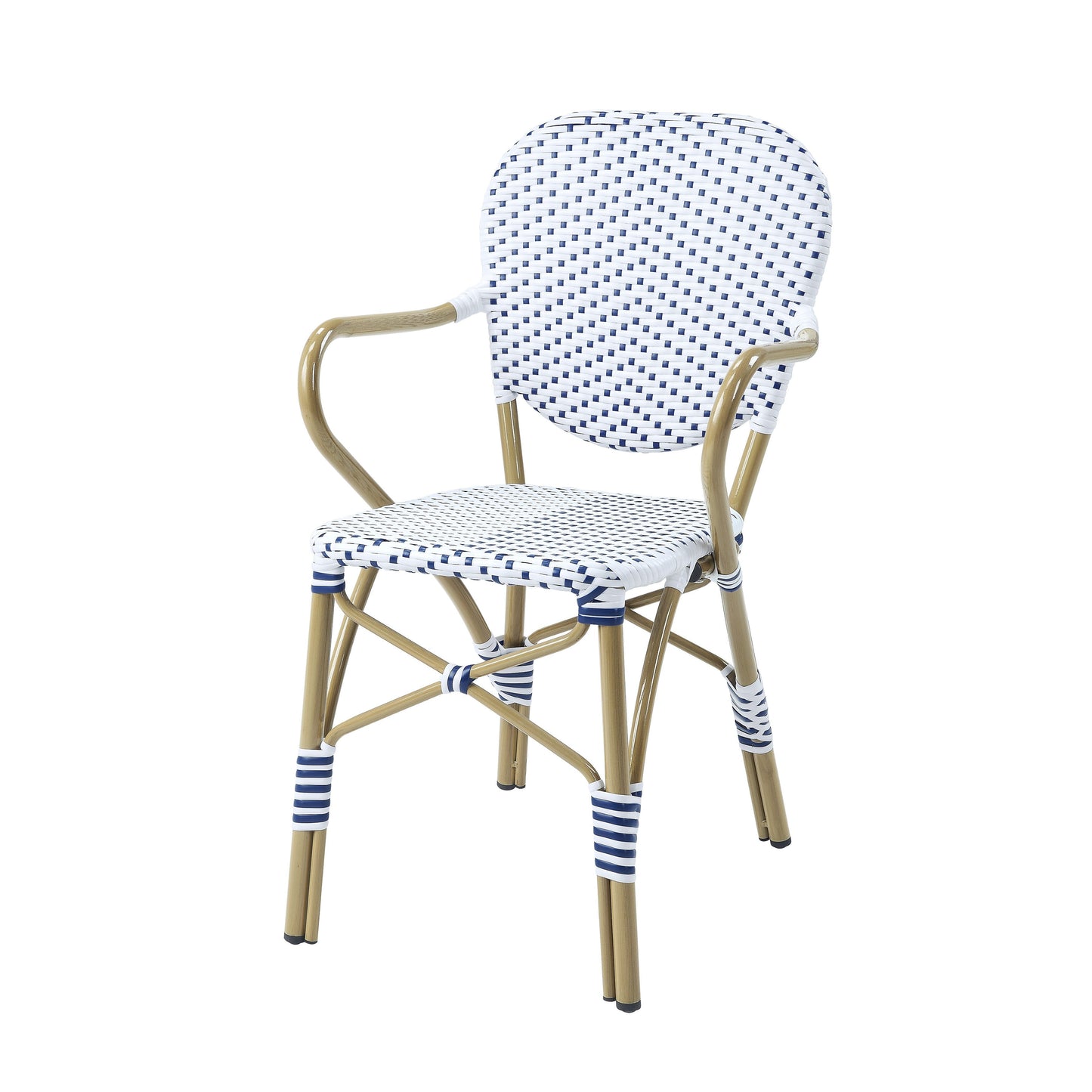 Courtnie French Country 3-Piece Aluminum Outdoor Bistro Set by Furniture of America
