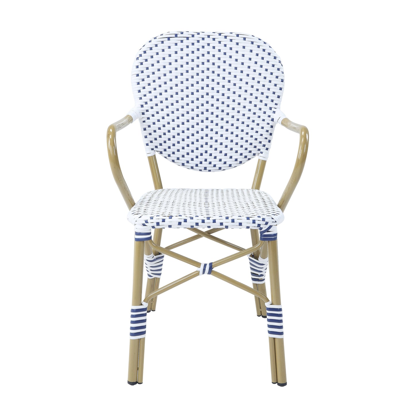 Courtnie French Country 3-Piece Aluminum Outdoor Bistro Set by Furniture of America