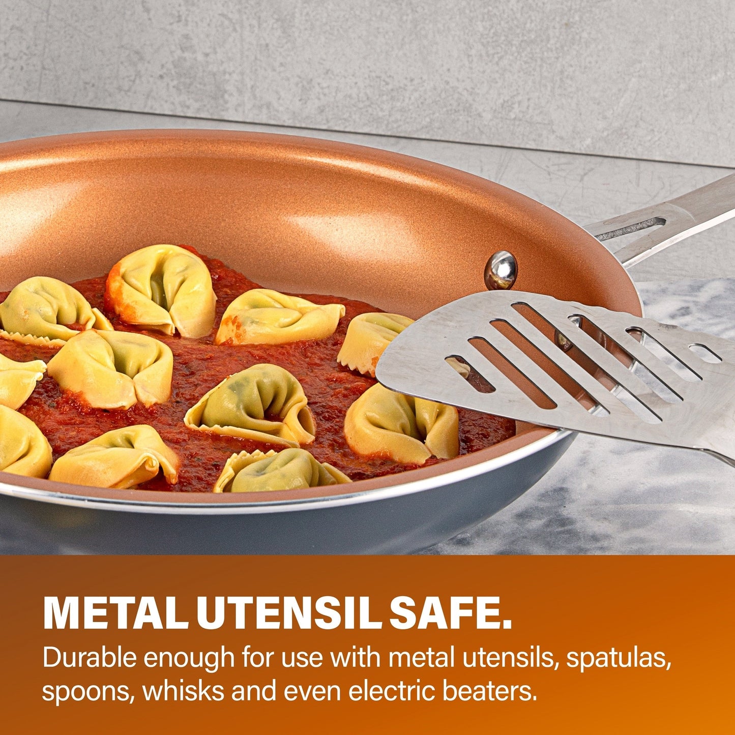 Gotham Steel 12.5 Nonstick Fry Pan with Stay Cool Handle