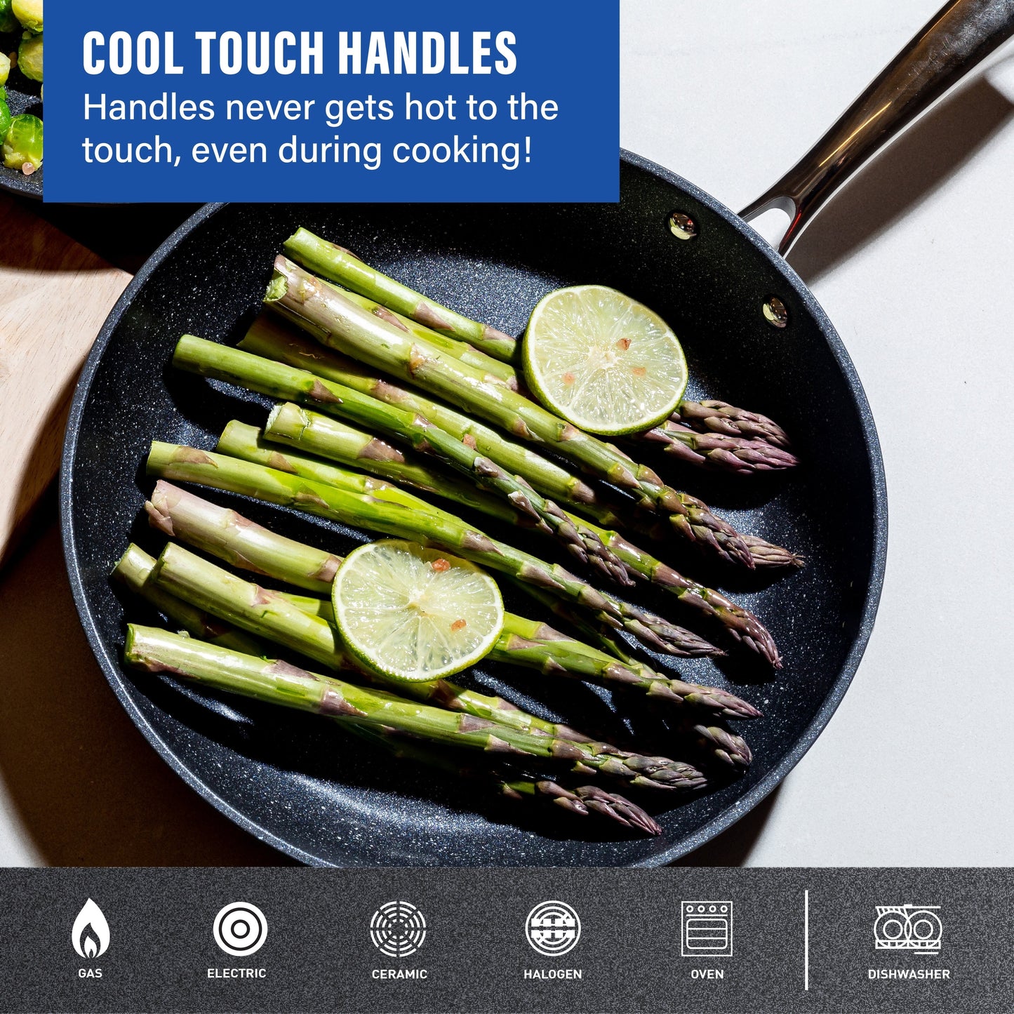 Granitestone 5.5'' and 9.5'' Nonstick Fry Pan Set with Stay Cool Handle