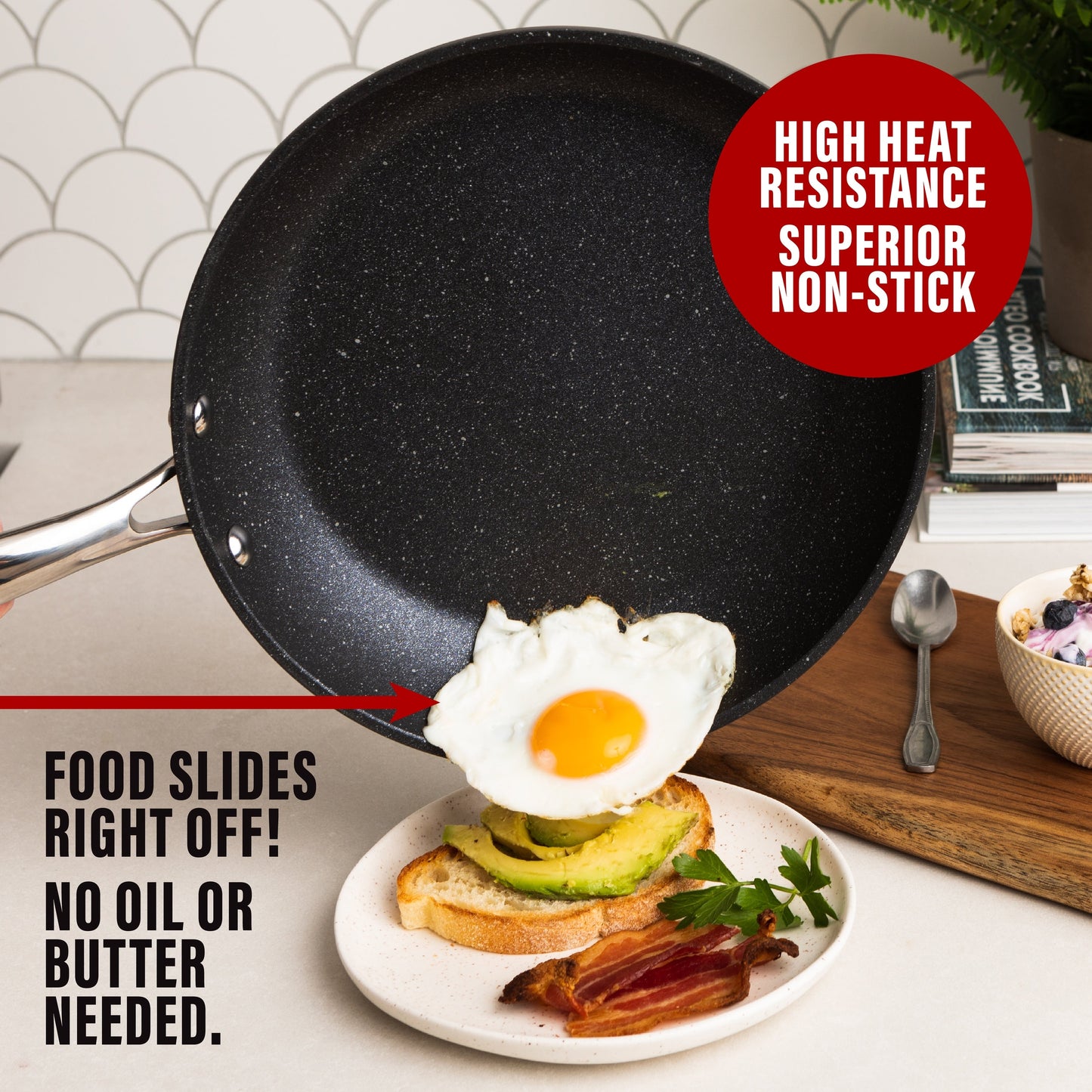Granitestone 8 Nonstick Fry Pan with Stay Cool Handle
