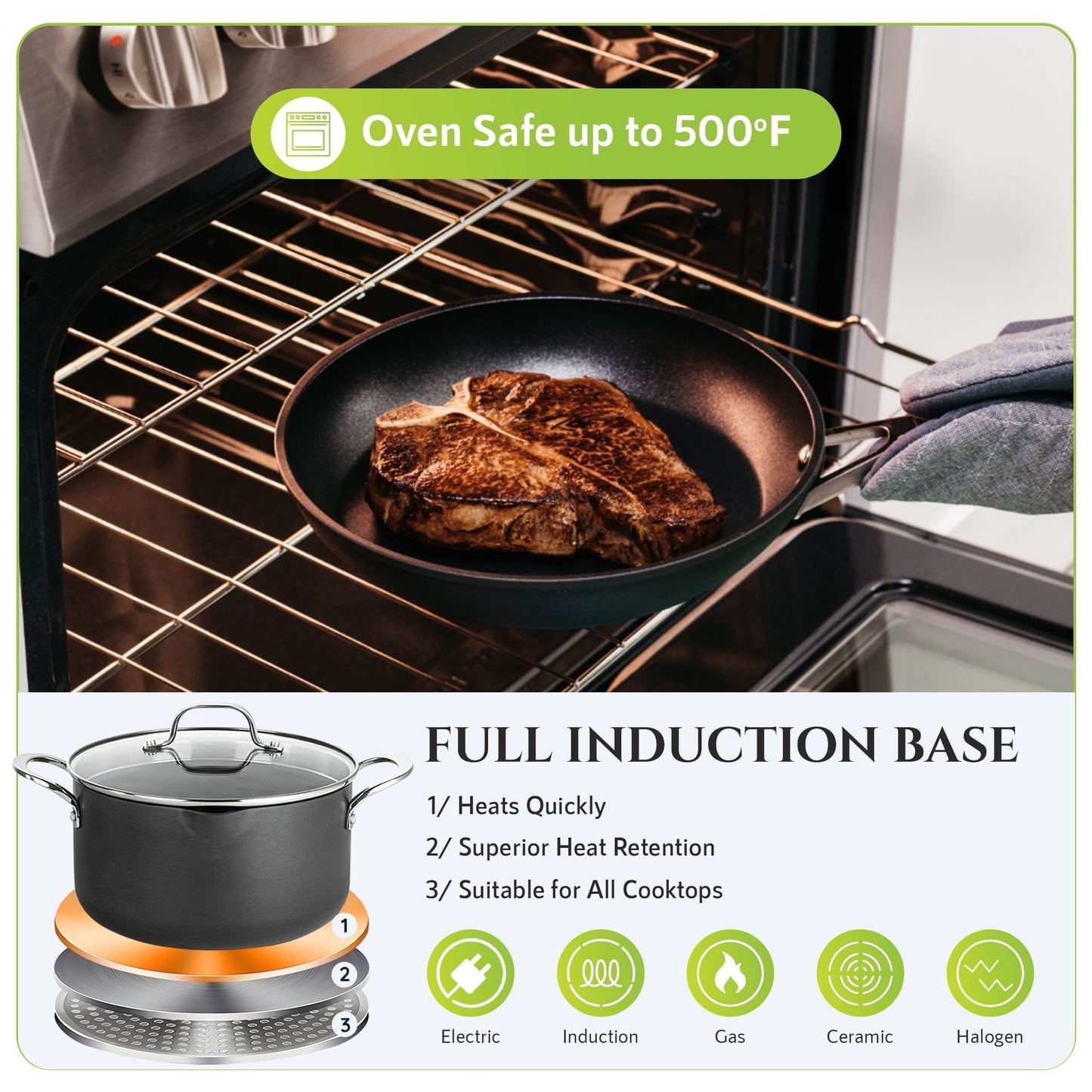 Granitestone Armor Max 14 Piece Hard Anodized Cookware Set