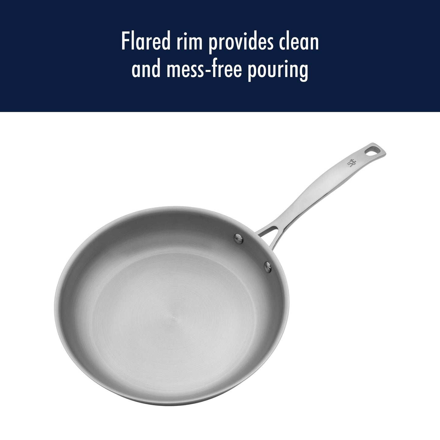 Henckels Clad H3 2-pc Stainless Steel 10-in & 12-in Fry Pan Set