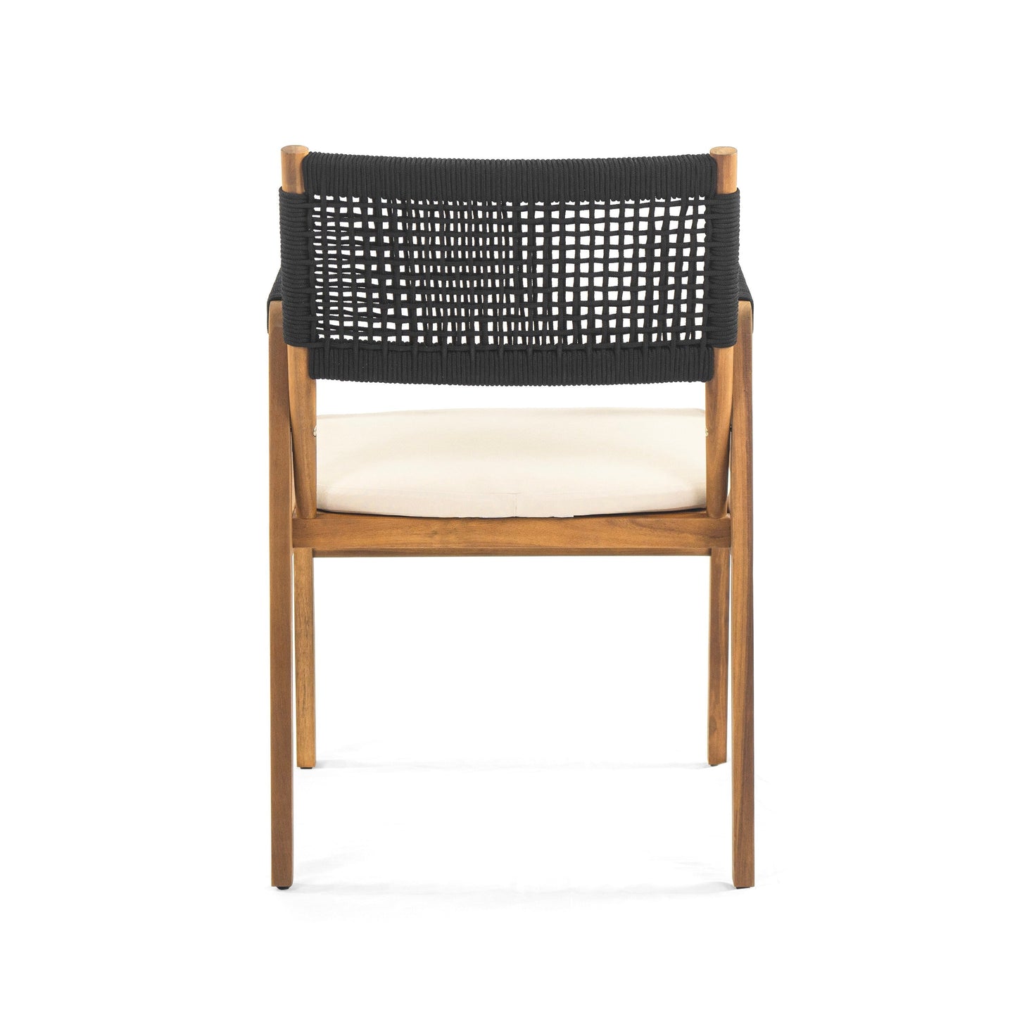 Holomn Outdoor 7-piece Acacia Wood Dining Set with Rope Chairs by Christopher Knight Home