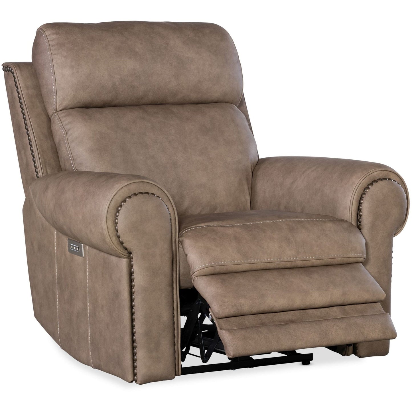 Hooker Furniture SS635-PHZL1 Duncan 43 Wide Metal Framed Leather