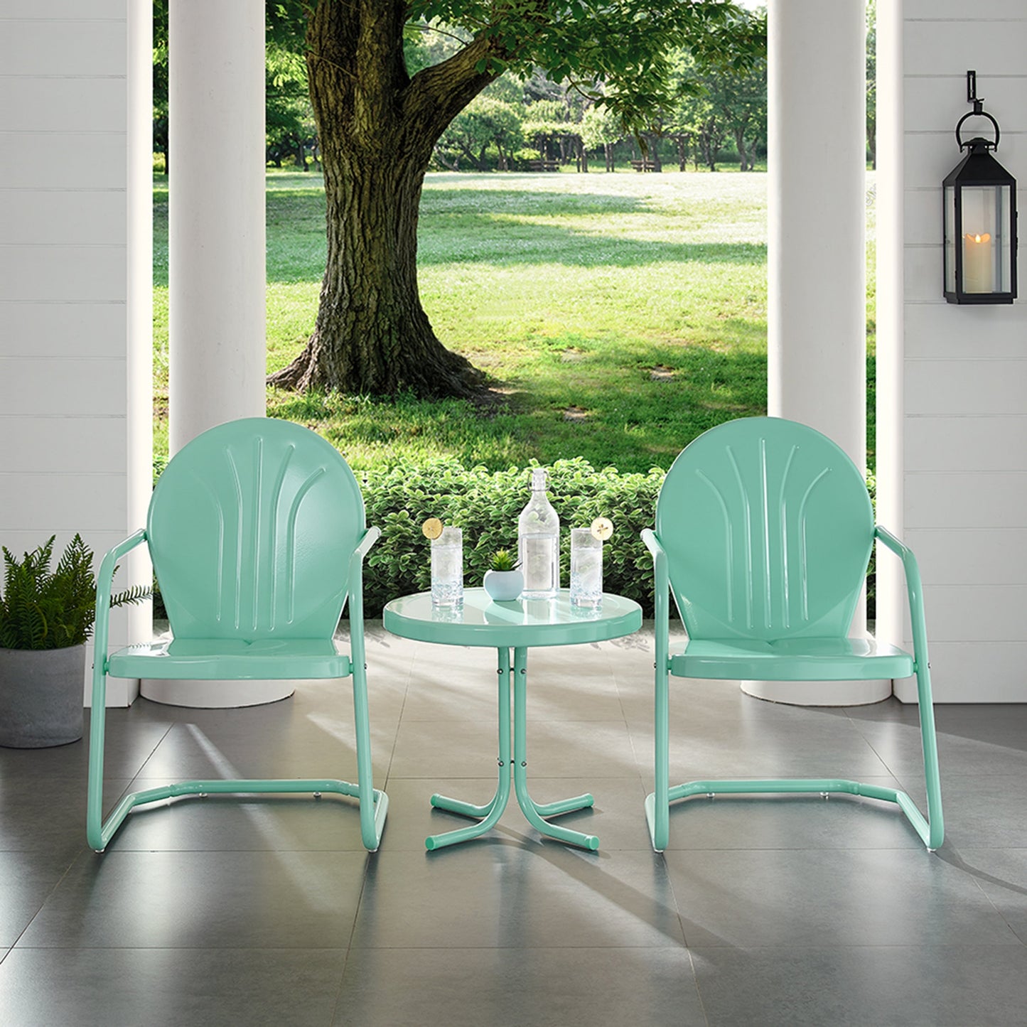 Crosley Griffith 3-piece Metal Outdoor Conversation Set
