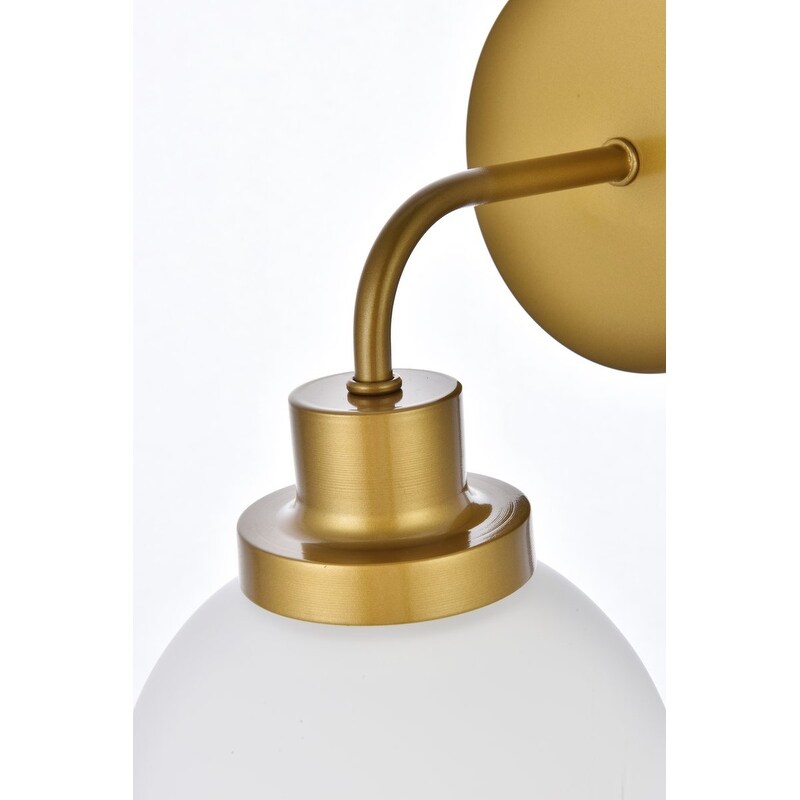 Hudson 1-light Bath Sconce with Frosted Globe Shade