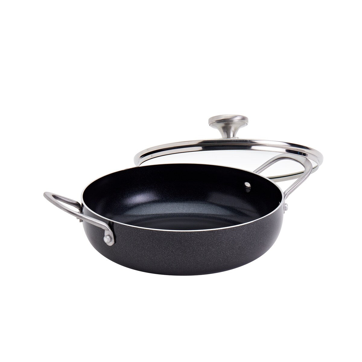 Infuse 3Qt Aluminum Caldero / Saute Pan - Black