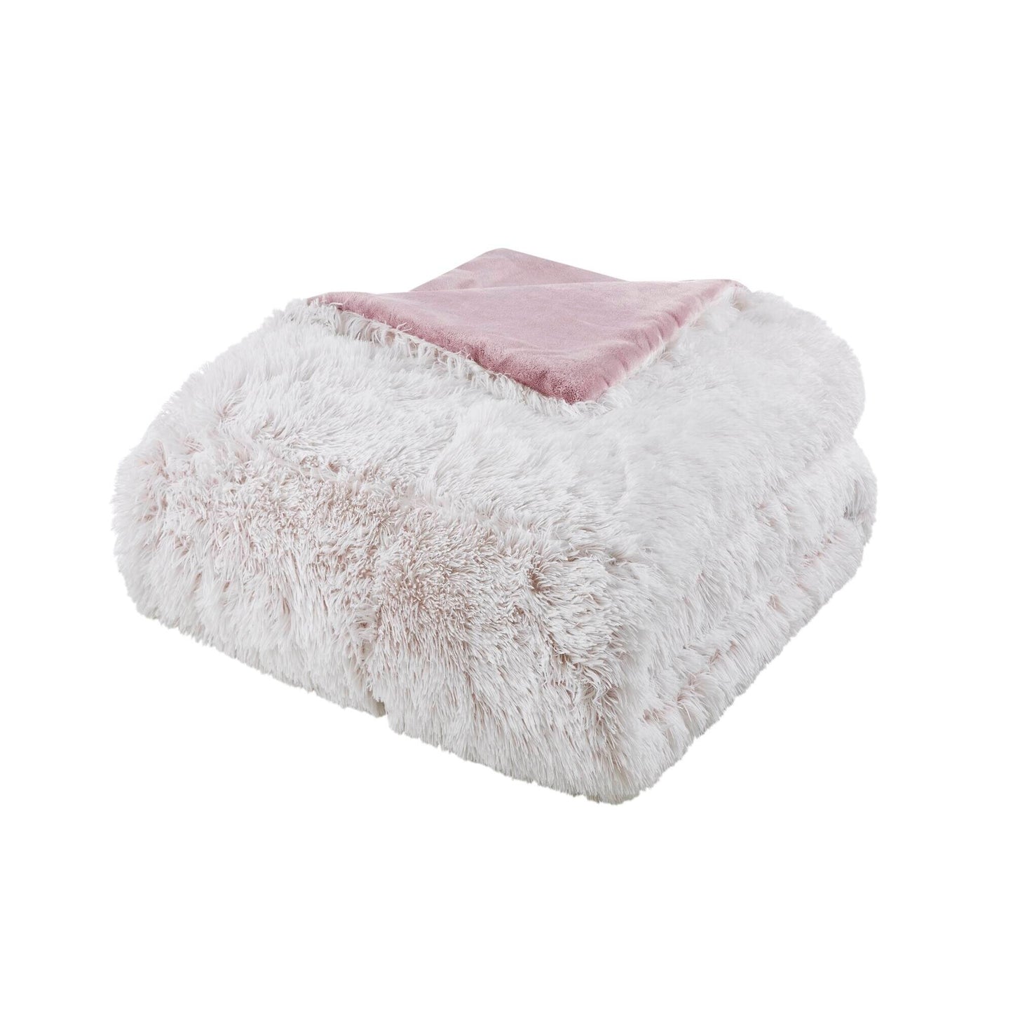 Intelligent Design Leena Shaggy Long Fur Comforter Mini Set