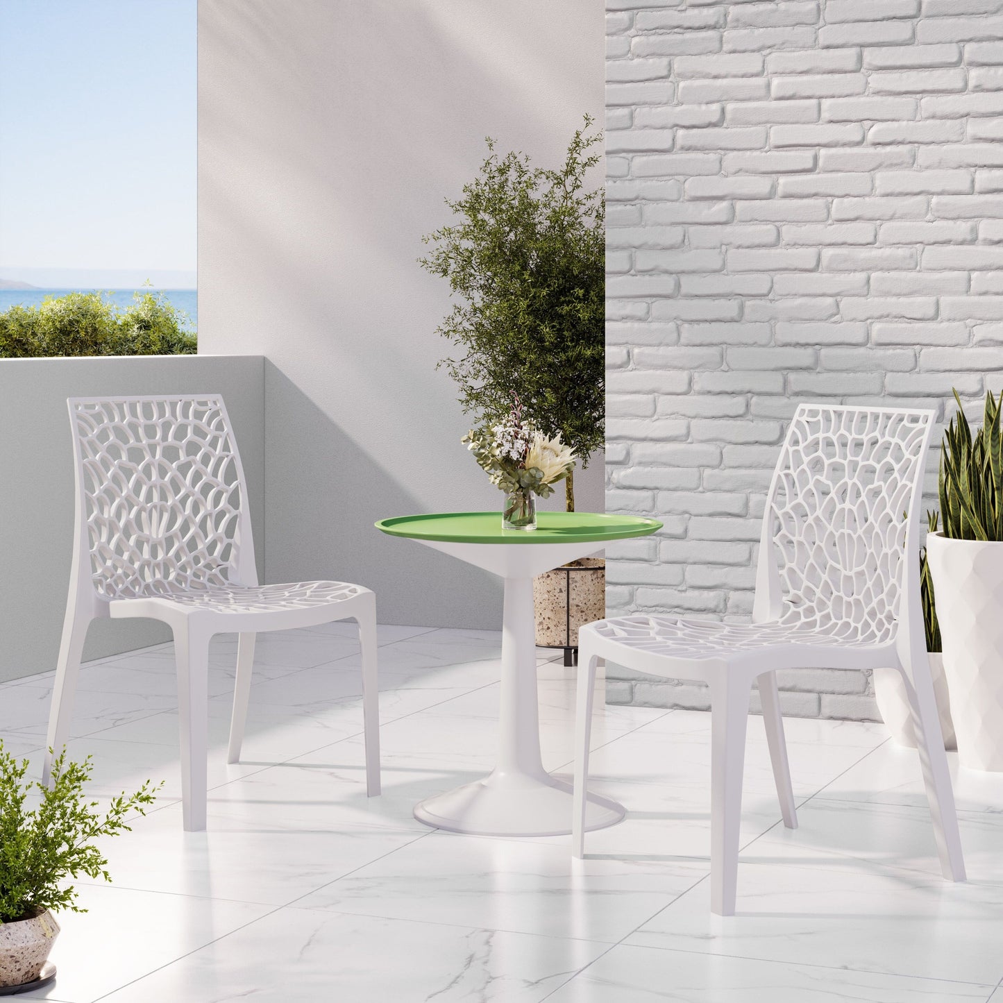 Karissa and Sprout 3-Piece Outdoor Bistro Set
