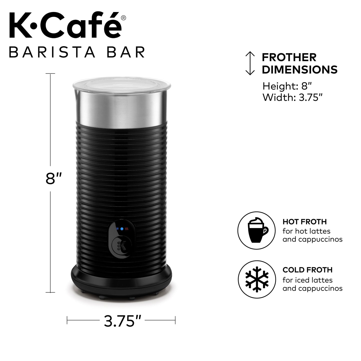 Keurig® K-Café Barista Bar Single Serve Coffee Maker and Frother