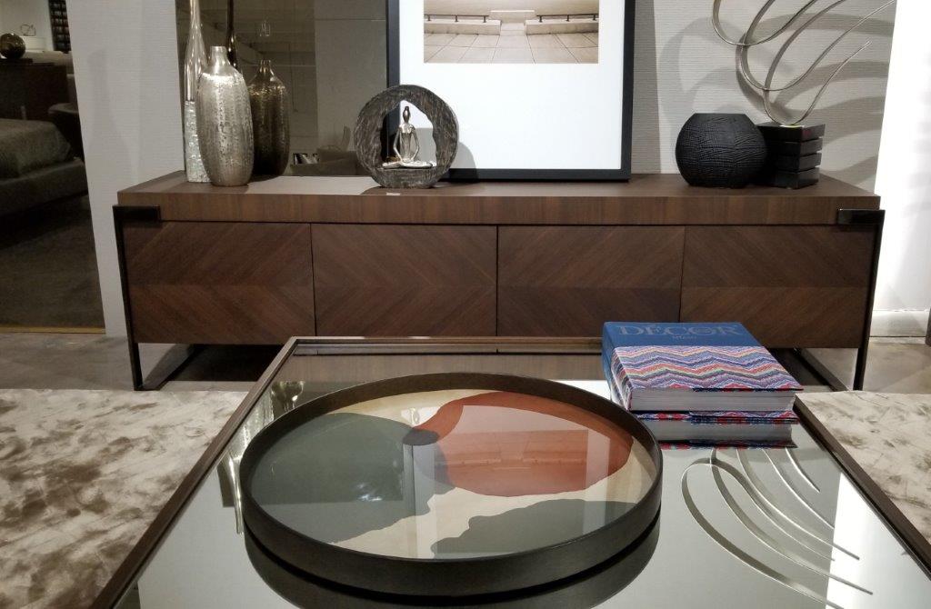 Meuble TV Veneto en noyer foncé