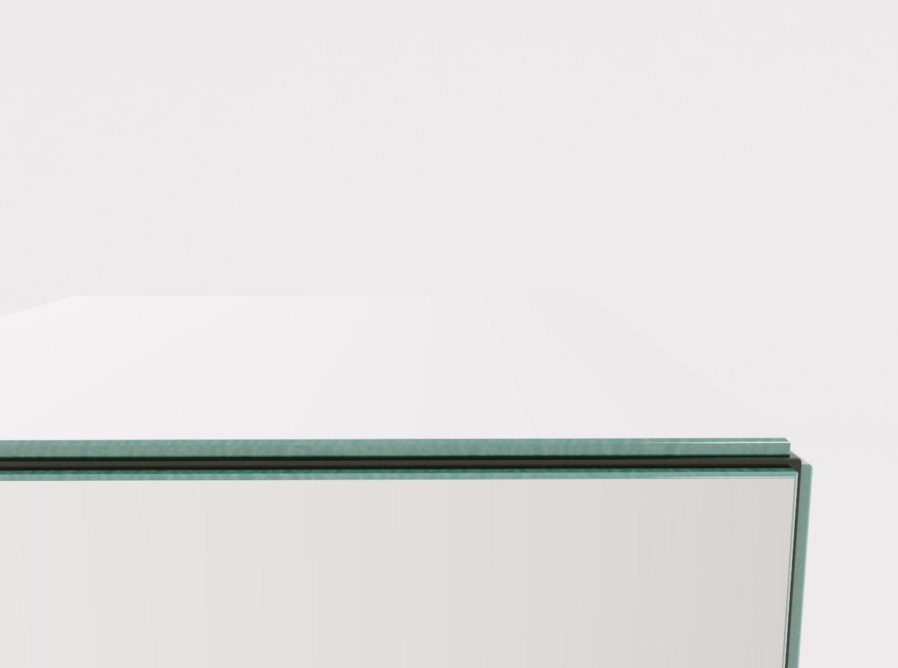 Table d'appoint en miroir Reflex