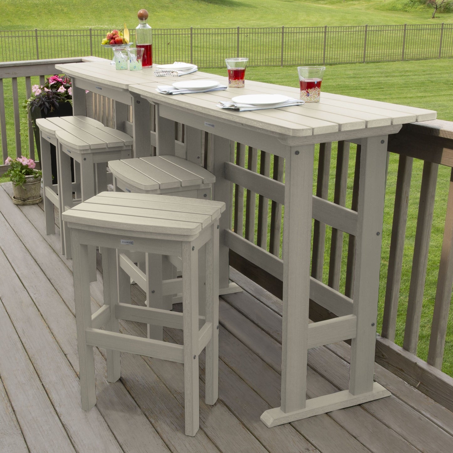 Lehigh 6-Piece Outdoor Balcony Set - Bar-height