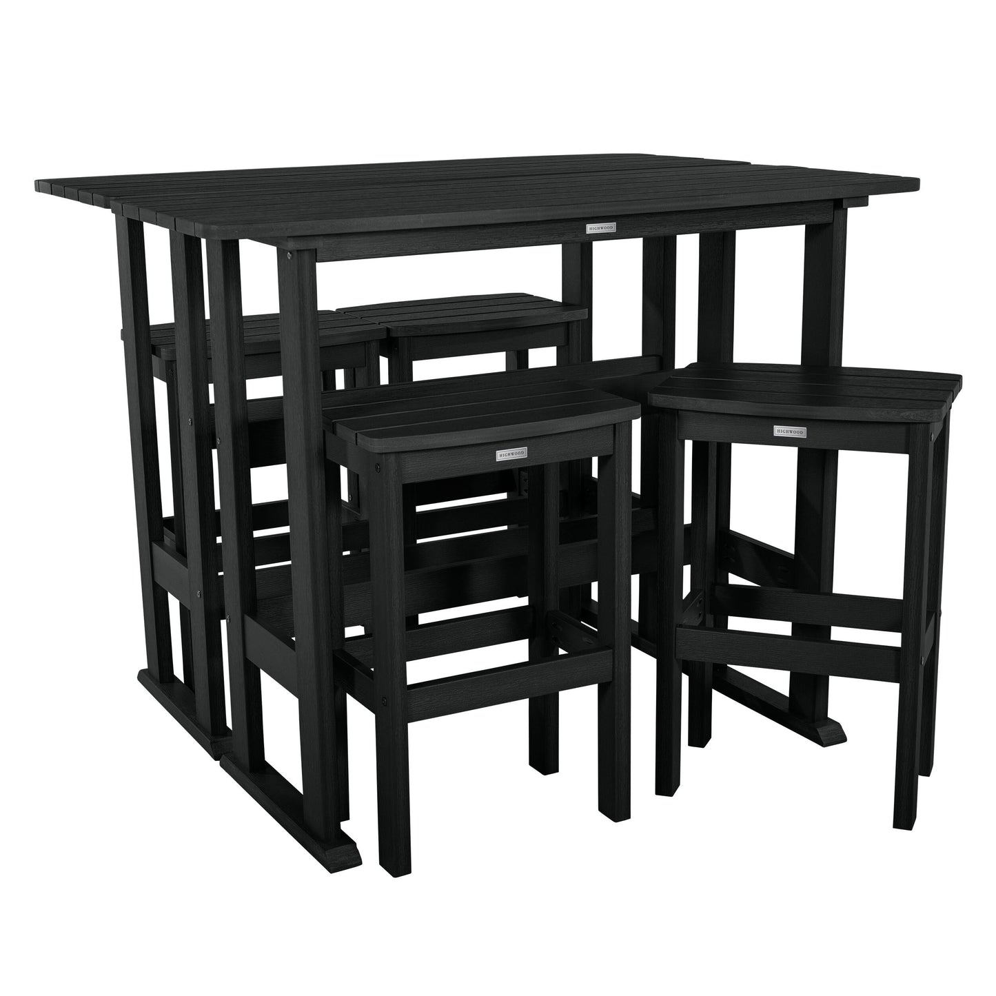 Lehigh 6-Piece Outdoor Balcony Set - Bar-height