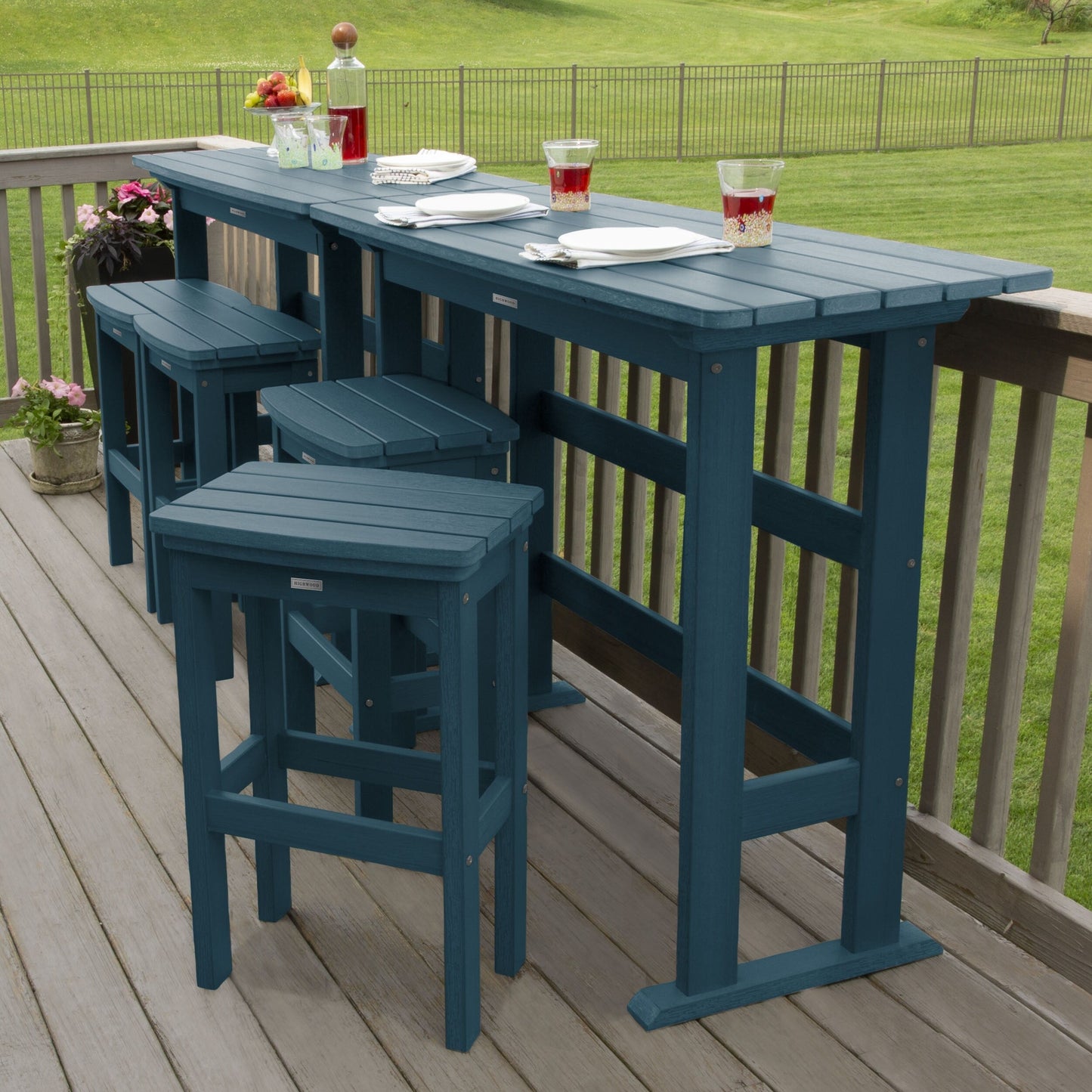 Lehigh 6-Piece Outdoor Balcony Set - Bar-height