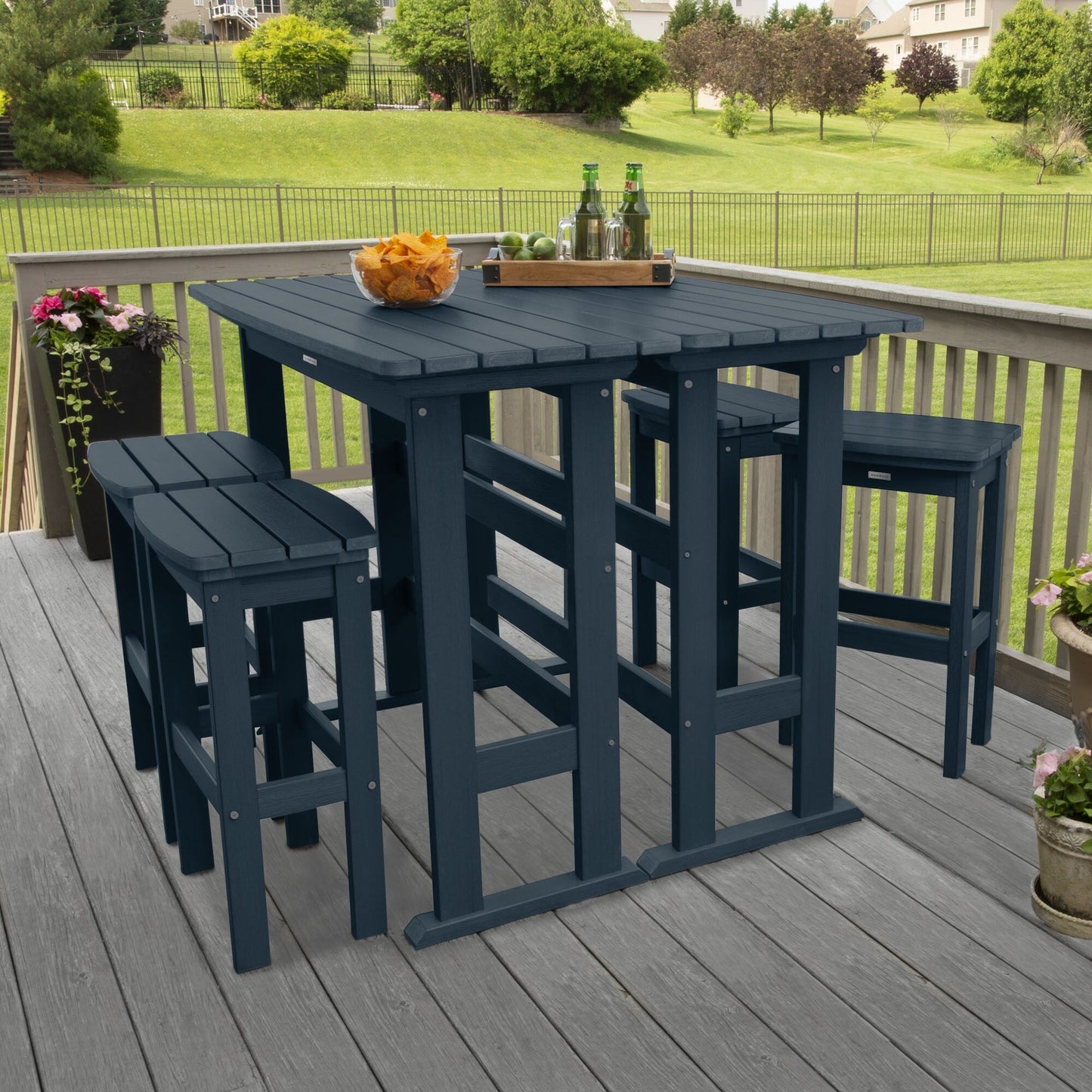 Lehigh 6-Piece Outdoor Balcony Set - Bar-height