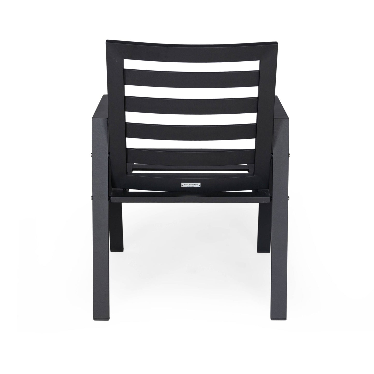 9-Piece Outdoor Dining Set in Black Aluminum Chelsea Series by LeisureMod
