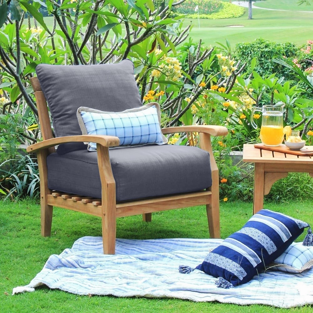 Cambridge Casual Leon 7-piece Teak Patio Conversation Set