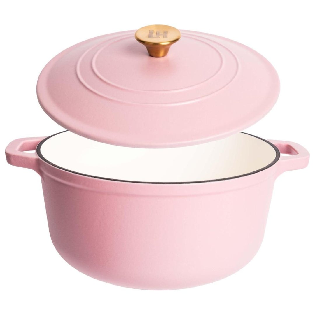 Lexi Home Enameled 6 Qt. Cast Iron Dutch Oven