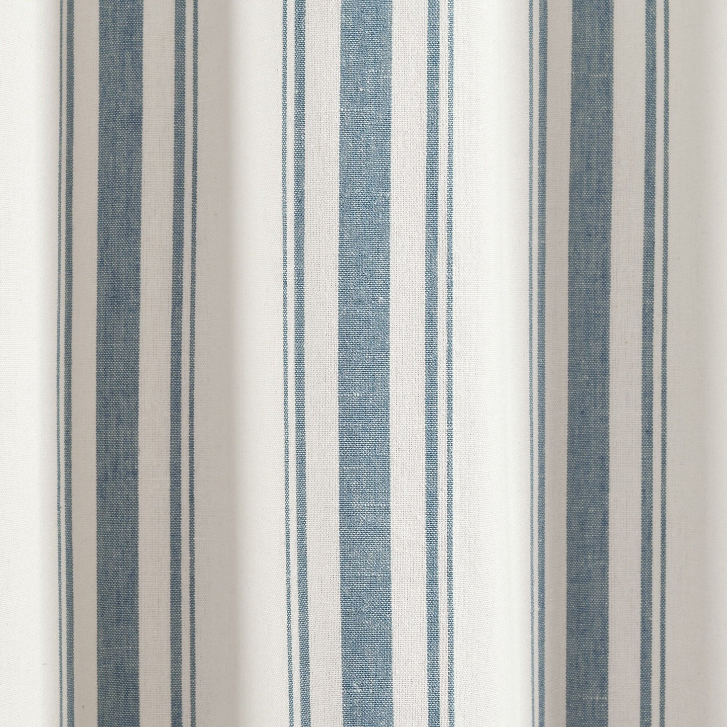 Lush Decor Farmhouse Stripe Yarn Dyed Cotton Window Curtain Panel Pair