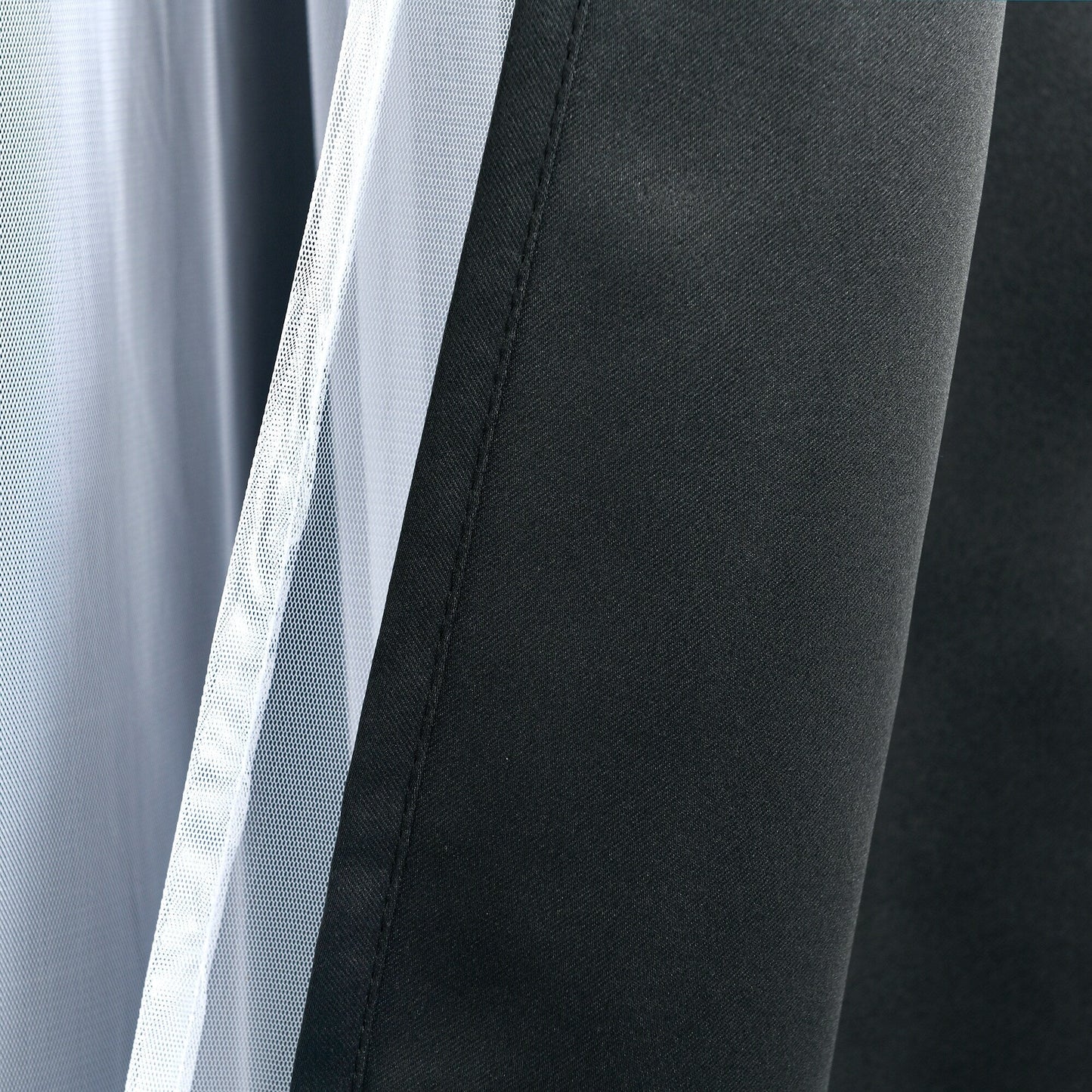 Lush Decor Grommet Sheer Panel Pair with Insulated Blackout Lining