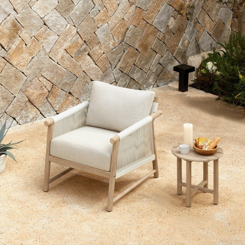 Lynn Outdoor Acacia Wood Patio Furniture Outdoor Chair