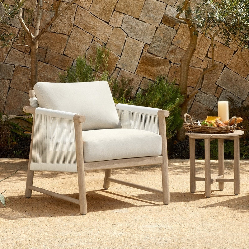 Lynn Outdoor Acacia Wood Patio Furniture Outdoor Chair