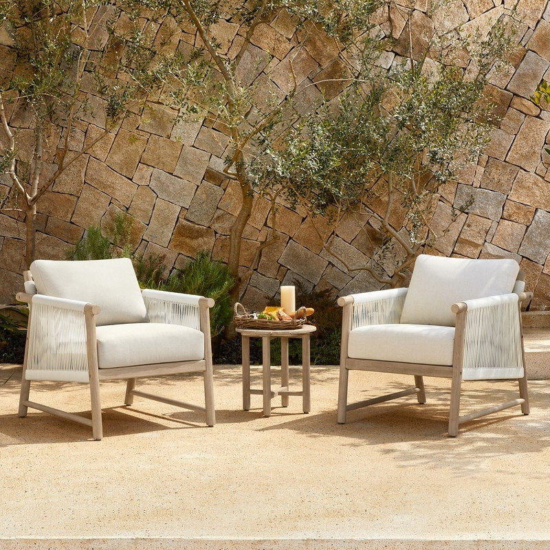 Lynn Outdoor Acacia Wood Patio Furniture Outdoor Chair