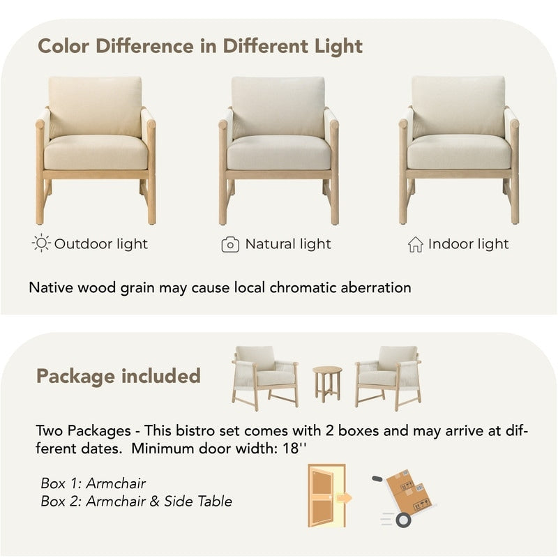 Lynn Outdoor Acacia Wood Patio Furniture Outdoor Chair
