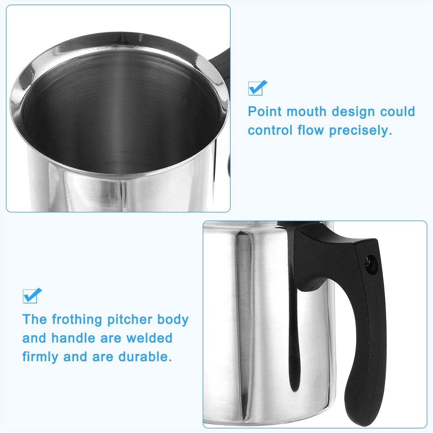 Manual Whipped Cream Dispenser, Stainless Steel Handheld DIY with Lid