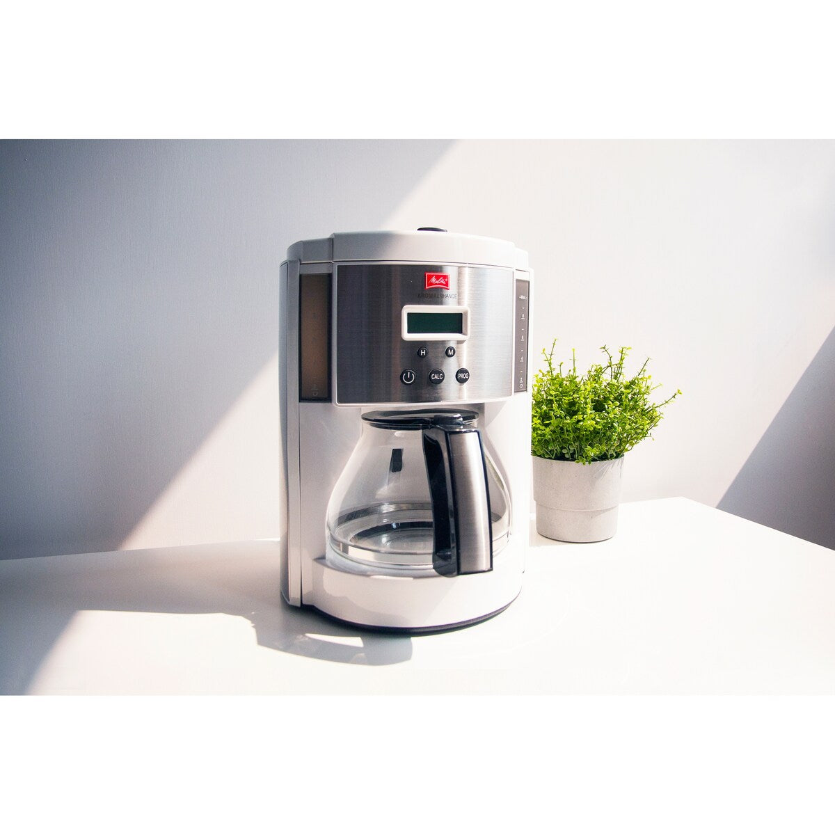 Melitta Aroma Enhance 10-Cup Drip Coffee Maker with Glass Carafe