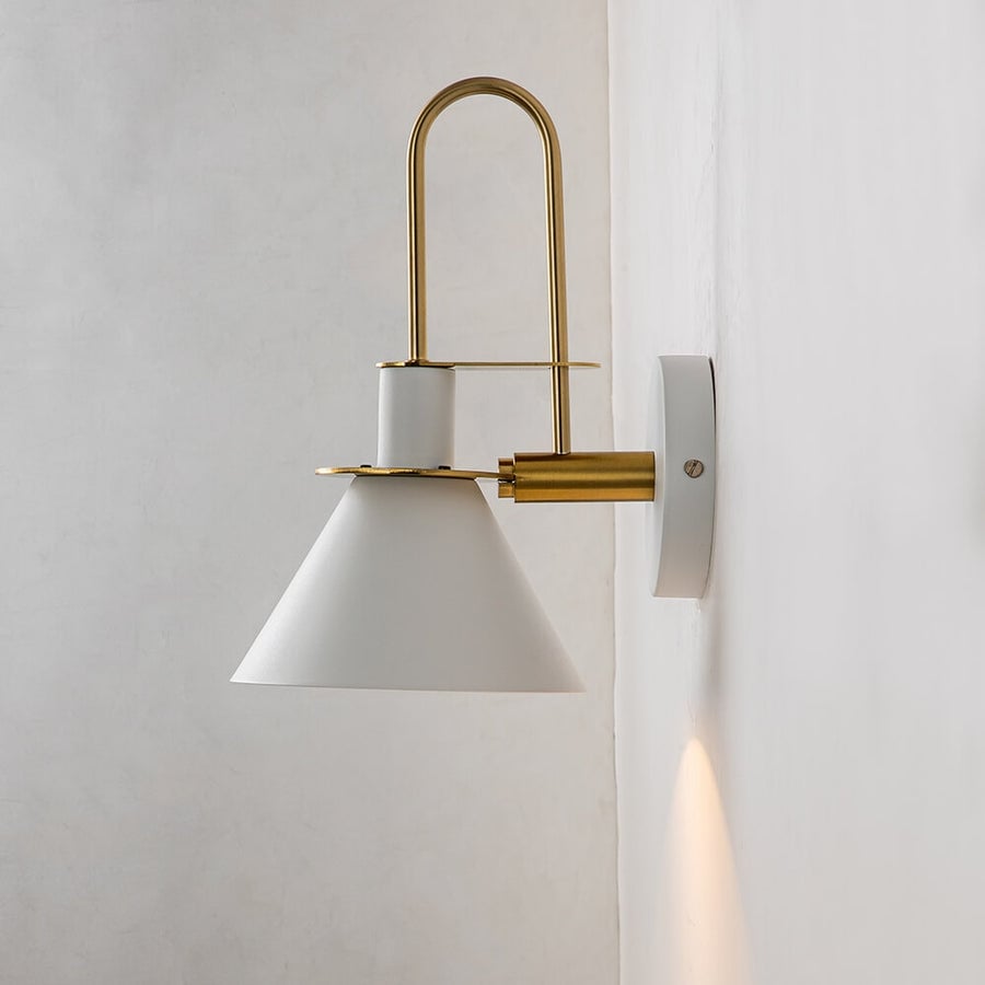 Mid-century Modern 1-Light Cone Wall Sconce - 7in Bedroom Light