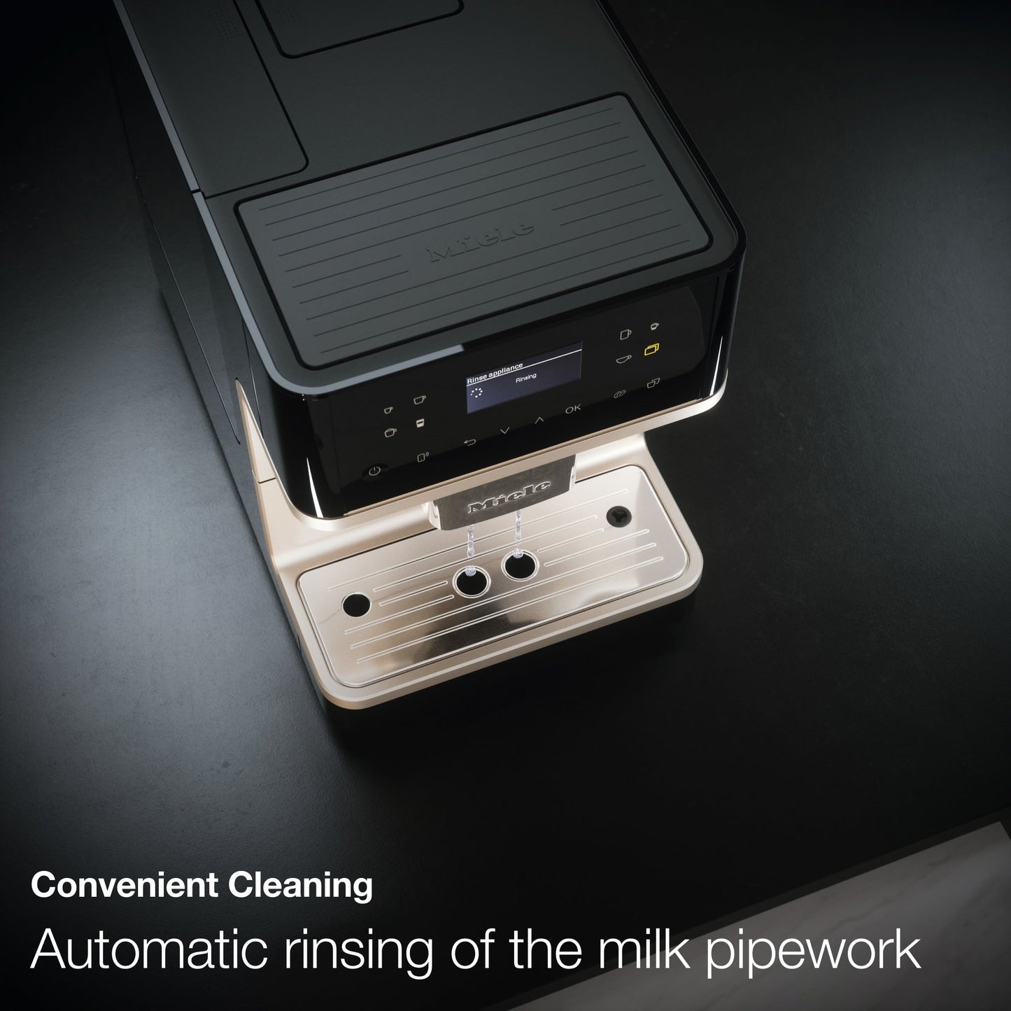 Miele CM 6160 MilkPerfection Countertop Coffee System- Lotus White