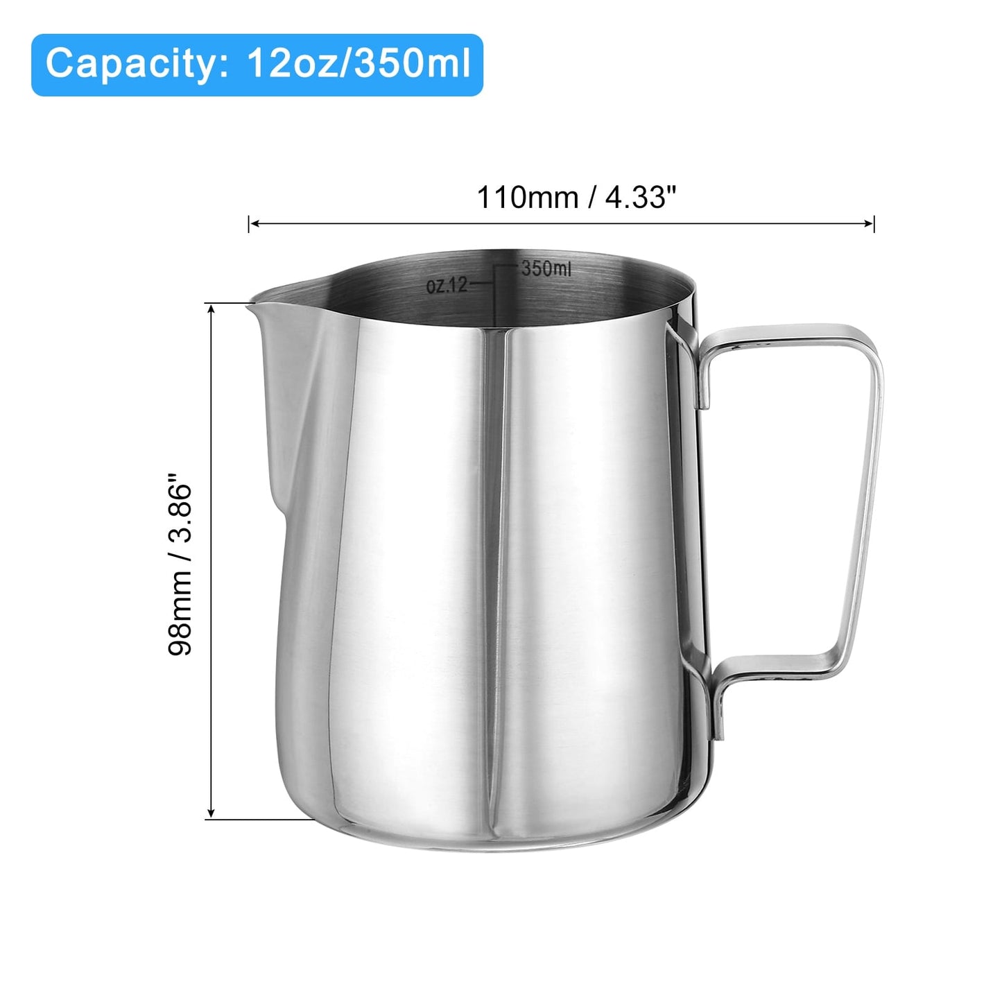 Milk Frothing Pitcher, Pitcher with Decorating Art Pen