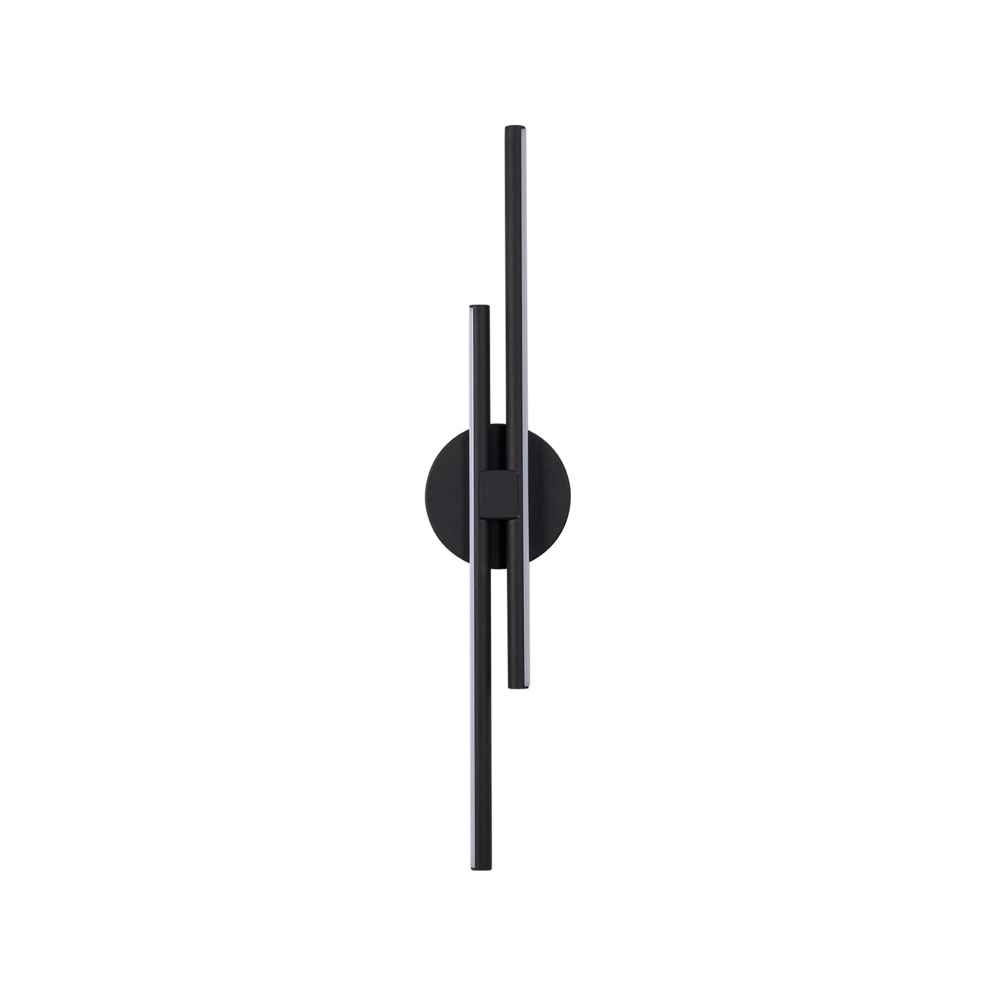 Minimalist 2-Light Dimmable LED Vanity Light Linear Metal Wall Sconce