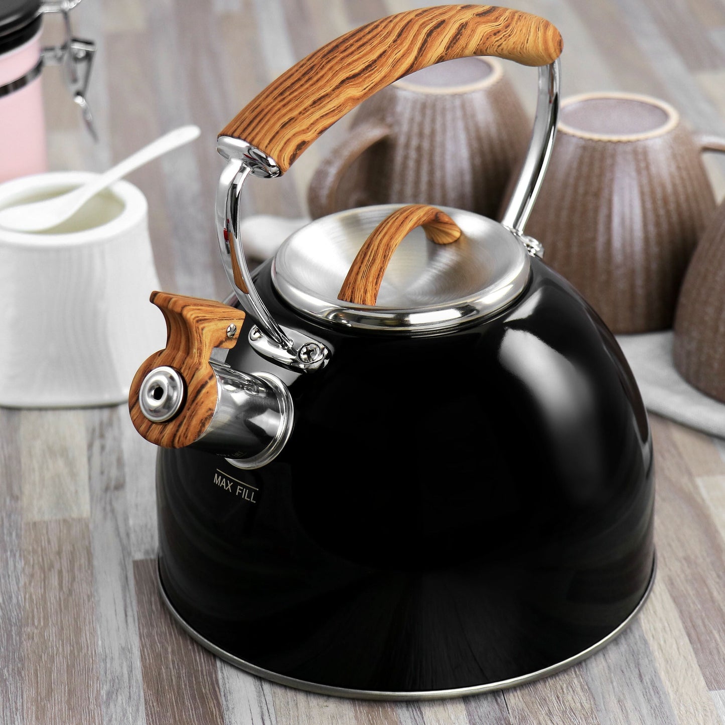 Mr.Coffee 2Qt. Stainless Steel Whistling Tea Kettle
