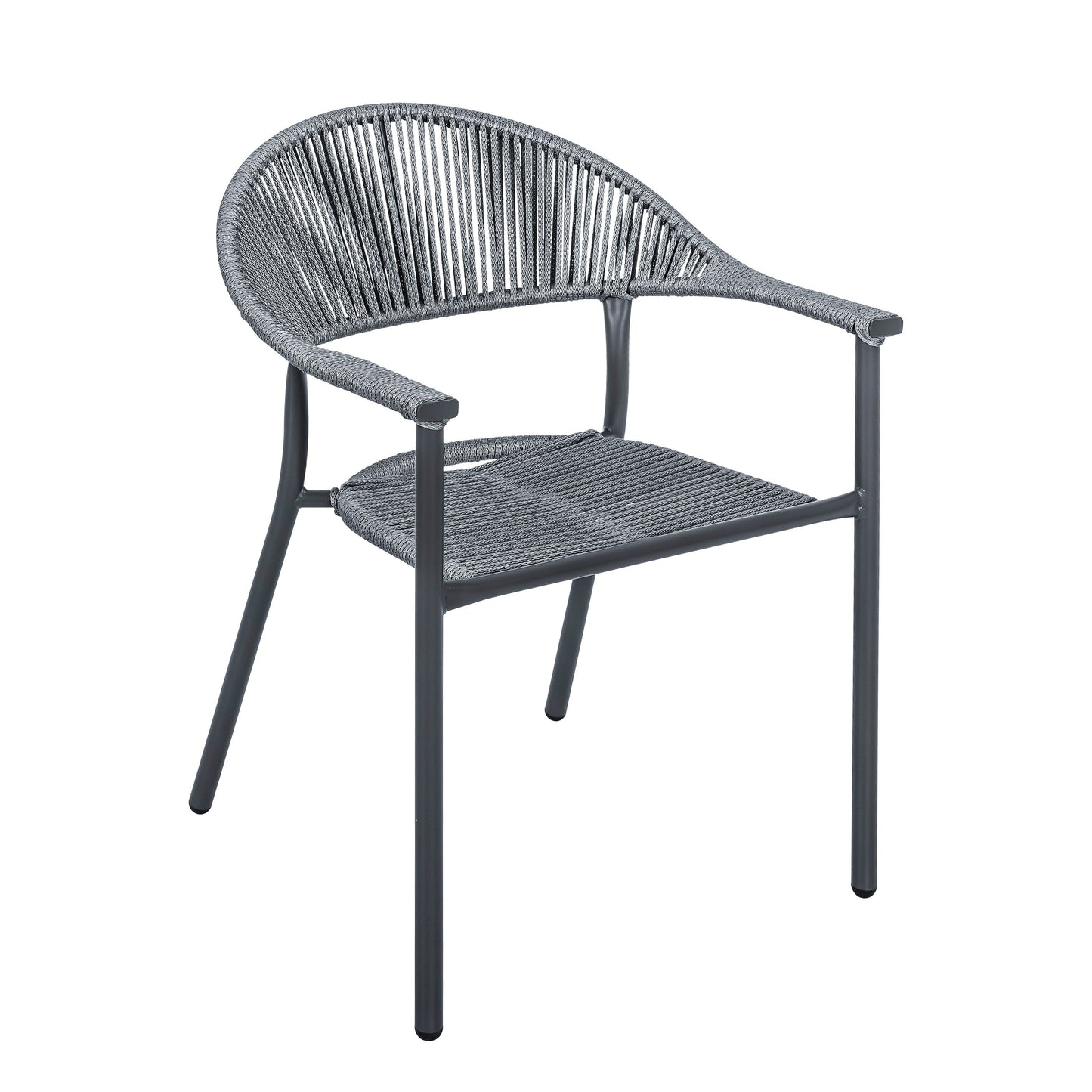 NUU GARDEN 3-piece Patio Rope Wicker Bistro Set