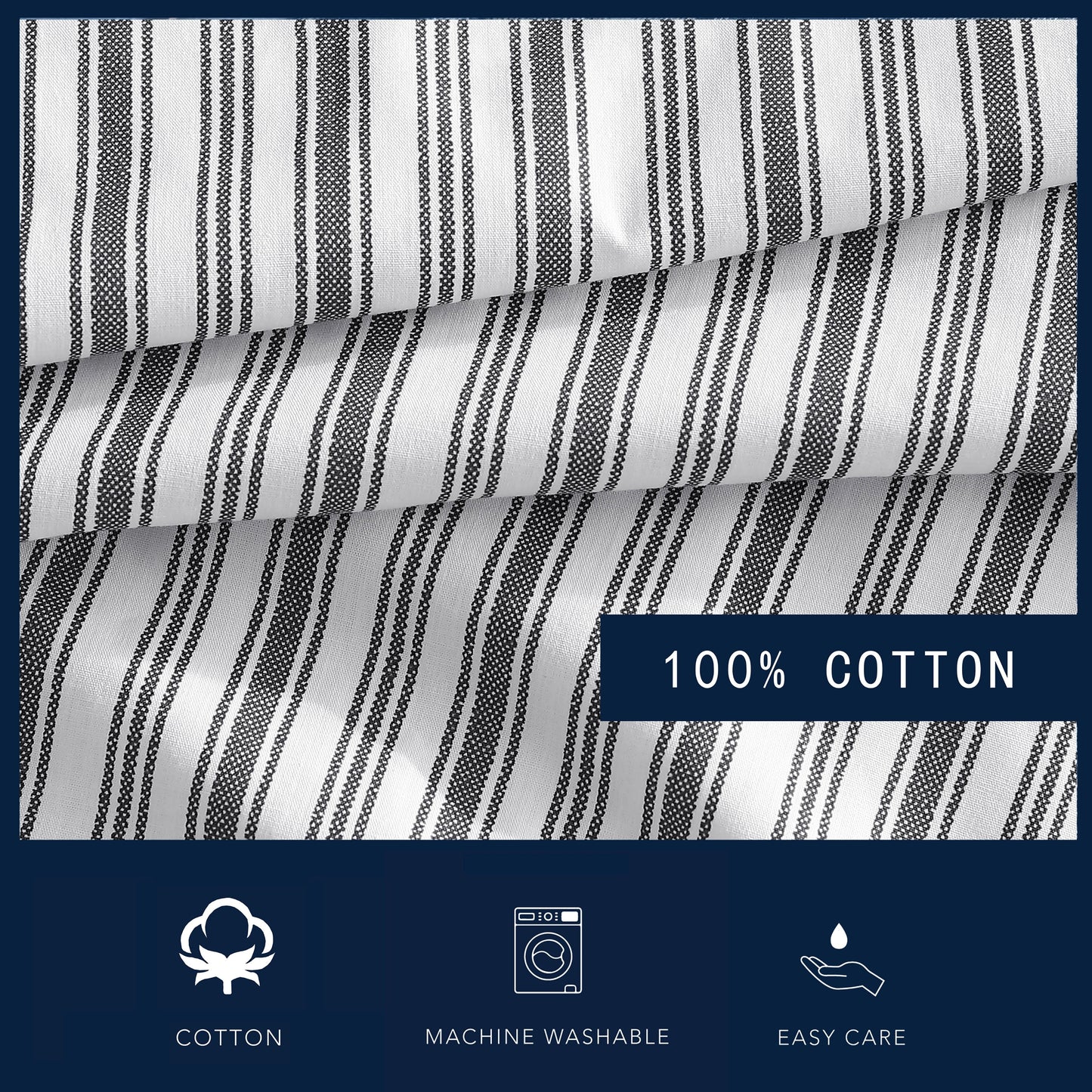 Nautica Percale Cotton Fully Elastic Fitted Sheet